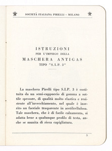 1934/ n 5 opuscoli sulle maschere Pirelli