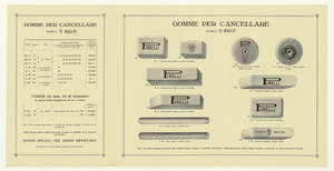 Listino gomme per cancellare