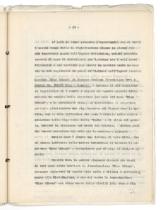 Relazione del viaggio in Inghilterra del Dr. Luzzatto Settembre 1930