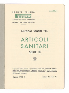 Articoli sanitari/Serie B