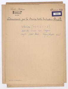 Relazioni (n 2 - 3 - 4 - 5 e 7) dell'Ing Cozzo sul viaggio negli Stati Uniti - Giugno/Luglio 1938