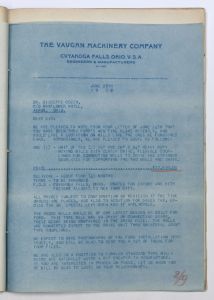 Relazioni (n 2 - 3 - 4 - 5 e 7) dell'Ing Cozzo sul viaggio negli Stati Uniti - Giugno/Luglio 1938