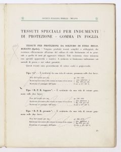 Catalogo di apparecchi e materiali di protezione contro gas, liquidi, polveri e sostanze tossiche per uso industriale