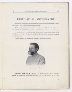 Catalogo di apparecchi e materiali di protezione contro gas, liquidi, polveri e sostanze tossiche per uso industriale