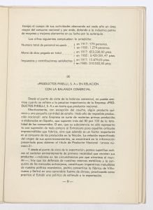 Memoria justificativa del derecho que tiene la Sociedad Española Productos Pirelli, S.A. de acogerse a los beneficios de la ley de 16 de marzo de 1939 sobre anticipos destinados a la reparación de los daños sufridos por la destrucción de su fábrica de Villanueva y Geltrú