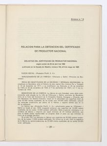 Memoria justificativa del derecho que tiene la Sociedad Española Productos Pirelli, S.A. de acogerse a los beneficios de la ley de 16 de marzo de 1939 sobre anticipos destinados a la reparación de los daños sufridos por la destrucción de su fábrica de Villanueva y Geltrú