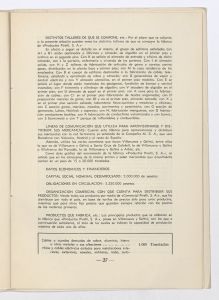 Memoria justificativa del derecho que tiene la Sociedad Española Productos Pirelli, S.A. de acogerse a los beneficios de la ley de 16 de marzo de 1939 sobre anticipos destinados a la reparación de los daños sufridos por la destrucción de su fábrica de Villanueva y Geltrú