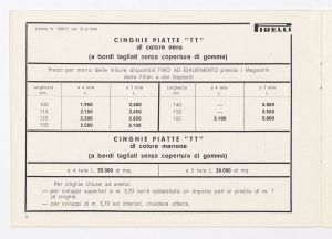 Cinghie piatte e trapezoidali per trasmissioni