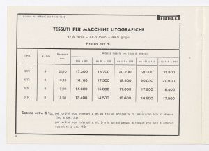 Tessuti gommati per arti grafiche