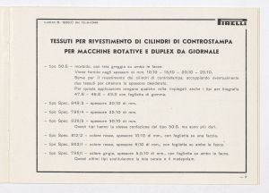 Tessuti gommati per arti grafiche