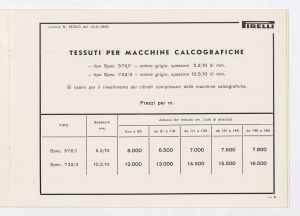 Tessuti gommati per arti grafiche